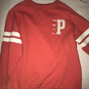 PINK coral crewneck sweatshirt!